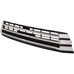 GRILLE LOWER MATTE BLACK W/SILVER MOULDING