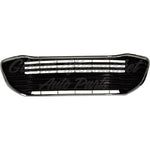 GRILLE LOWER FR PTD GLOSS BLACK W/ CHROME OUTER MOLDING W/O SENSOR — photo 1