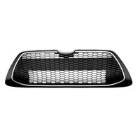 GRILLE LOWER FR TEXTURED BLACK W/PTD SILVER MOLDING XLE W/O TOW HOOK