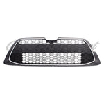 GRILLE LOWER FR TEXTURED BLACK W/PTD SILVER MOLDING/TOW HOOK XLE — photo 1