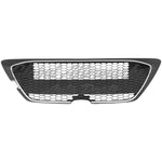 GRILLE LOWER FR TEXTURED BLACK W/PTD SILVER MOLDING/TOW HOOK XLE — photo 2