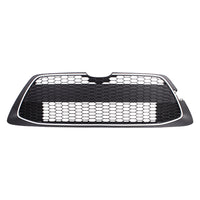 GRILLE LOWER FR TEXTURED BLACK W/PTD SILVER MOLDING/TOW HOOK XLE