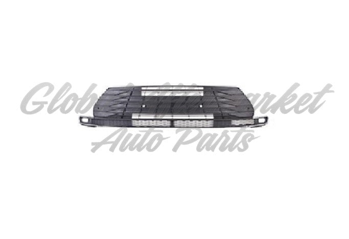 GRILLE FR LOWER BLACK W/ LOWER CENTER CHROME MOLDING / BOTH FOG LAMP TRIM CHROME MOLDINGS W/ CAMERA/SENSOR XLE MODEL