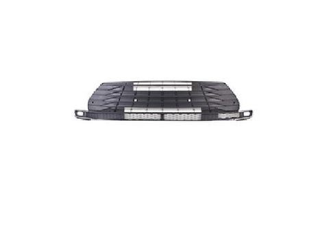 GRILLE FR LOWER BLACK W/ LOWER CENTER CHROME MOLDING / BOTH FOG LAMP TRIM CHROME MOLDINGS W/ CAMERA/SENSOR XLE MODEL