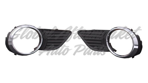 FOG LAMP BEZEL FR LH MATTE-BLACK W/CHROME MLD EXCLUDE SE