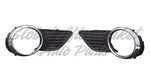 FOG LAMP BEZEL FR LH MATTE-BLACK W/CHROME MLD EXCLUDE SE — photo 1
