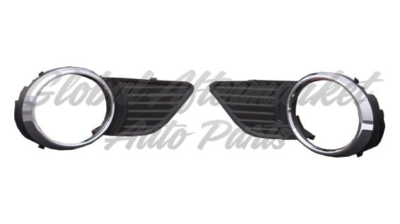 FOG LAMP BEZEL FR LH MATTE-BLACK W/CHROME MLD EXCLUDE SE