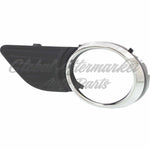 FOG LAMP BEZEL FR LH MATTE-BLACK W/CHROME MLD EXCLUDE SE — photo 2