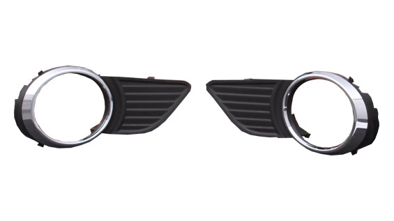 FOG LAMP BEZEL FR LH MATTE-BLACK W/CHROME MLD EXCLUDE SE