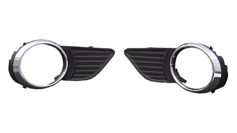 FOG LAMP BEZEL FR LH MATTE-BLACK W/CHROME MLD EXCLUDE SE