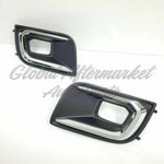 FOG LAMP BEZEL FR LH TEXTURED BLACK W/CHROME MOULDING — photo 2