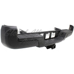 BUMPER RR ASSY W/TOWING HOOK W/O SENSOR HOLE BLACK — photo 1