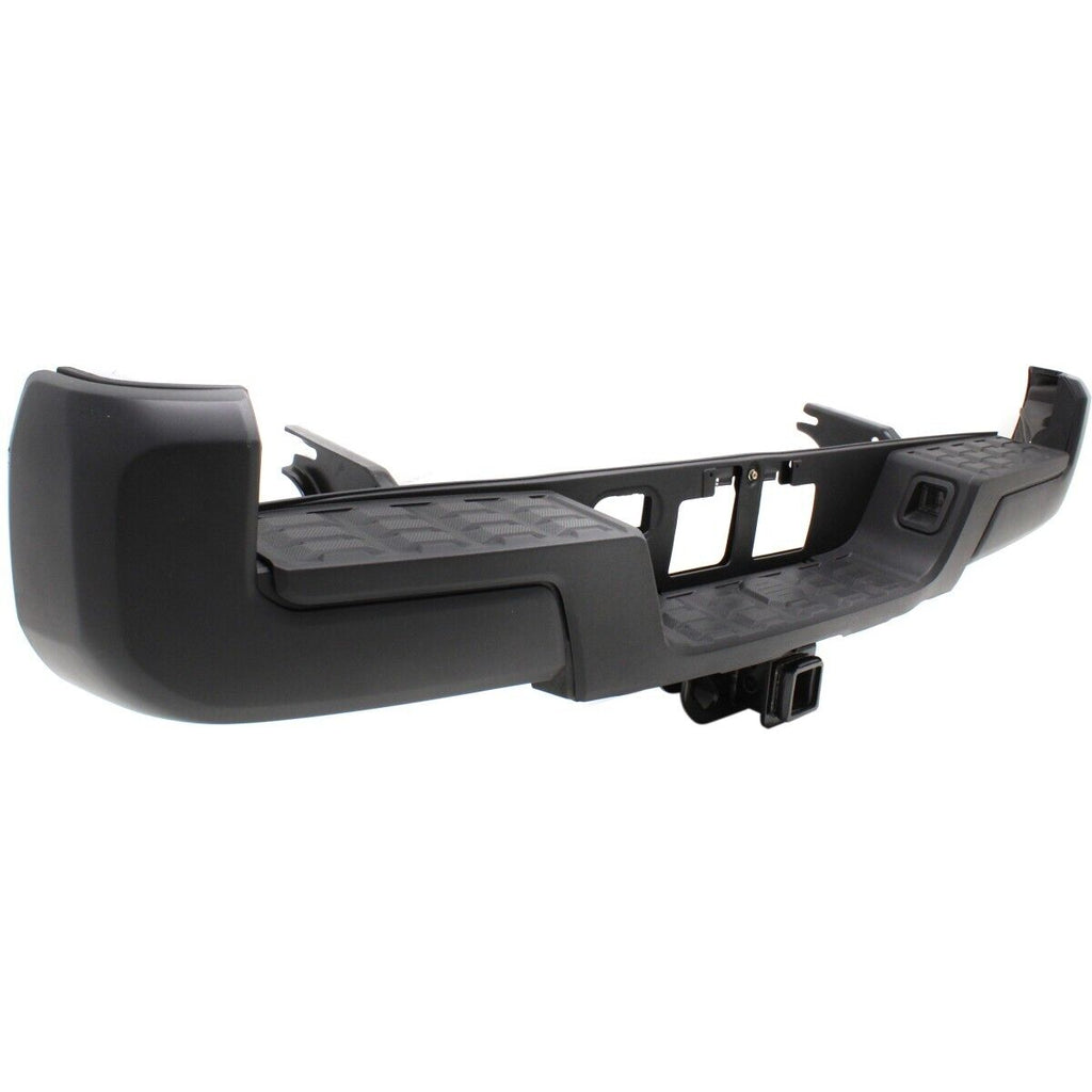 BUMPER RR ASSY W/TOWING HOOK W/O SENSOR HOLE BLACK