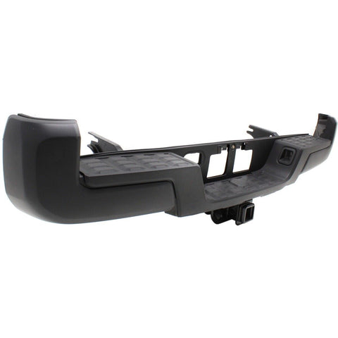 BUMPER RR ASSY W/TOWING HOOK W/O SENSOR HOLE BLACK