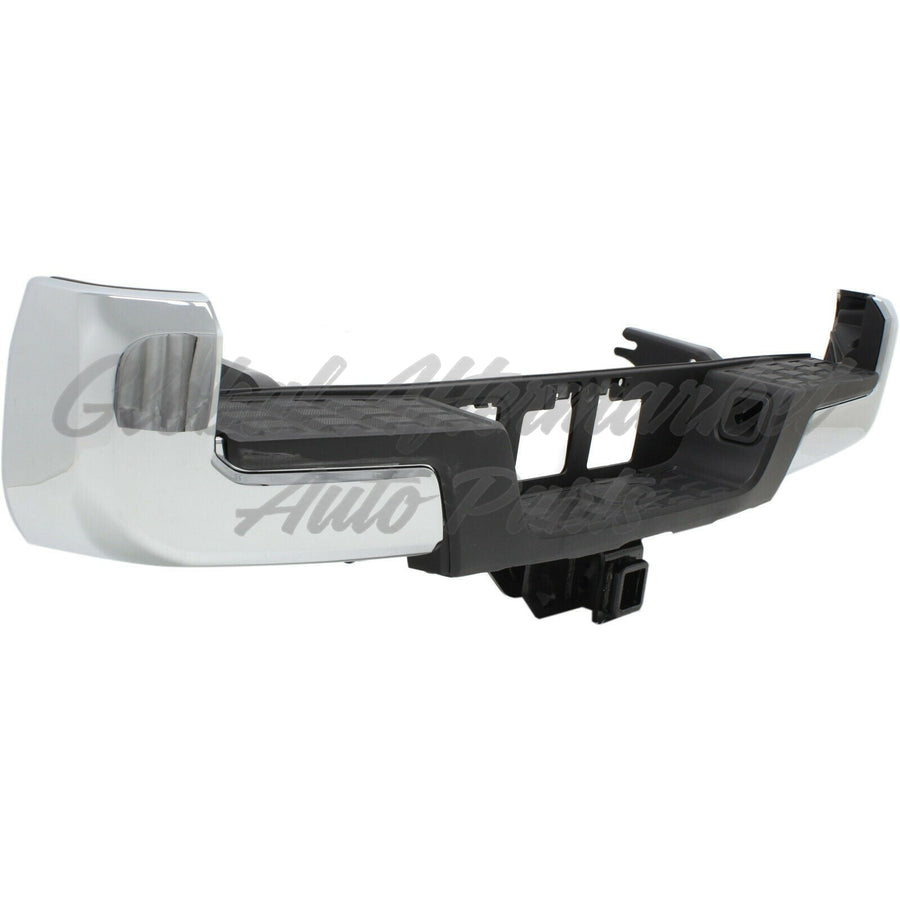 BUMPER RR ASSY W/TOWING HOOK W/O SENSOR HOLE CHROME