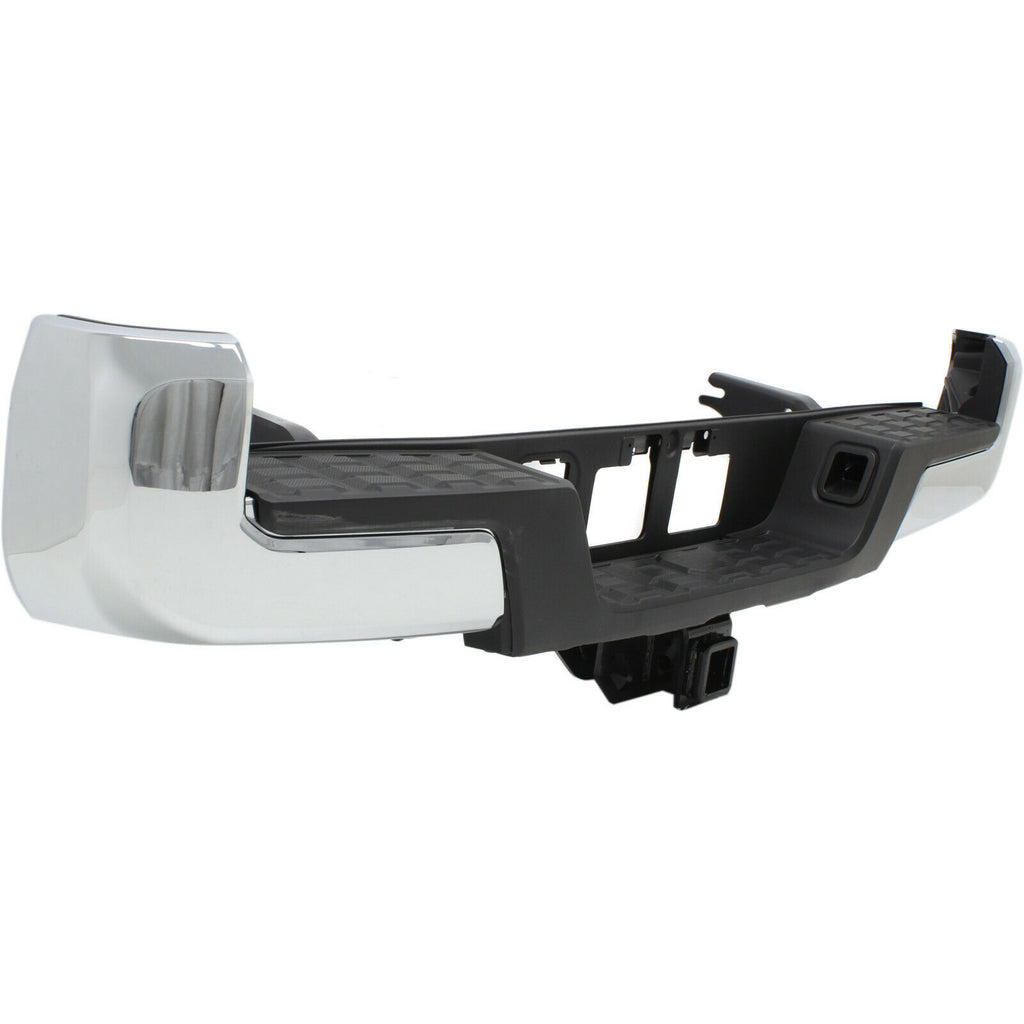 BUMPER RR ASSY W/TOWING HOOK W/O SENSOR HOLE CHROME