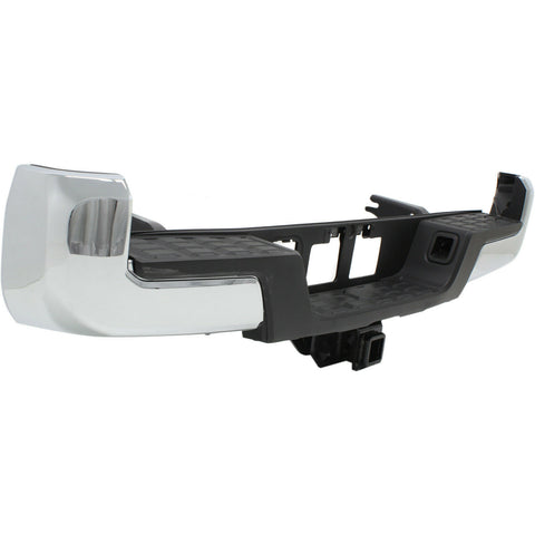 BUMPER RR ASSY W/TOWING HOOK W/O SENSOR HOLE CHROME