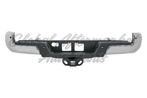BUMPER RR ASSY W/TOWING HOOK/SENSOR HOLE CHROME