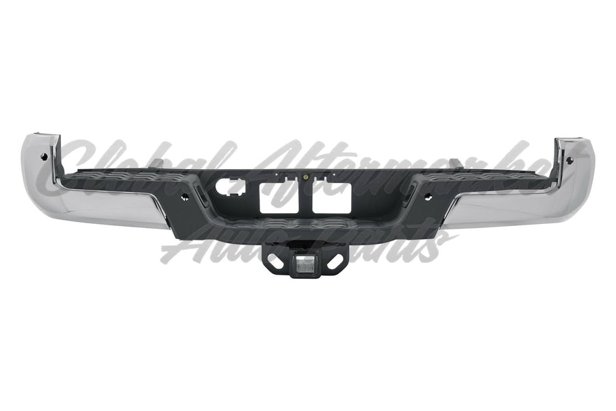 BUMPER RR ASSY W/TOWING HOOK/SENSOR HOLE CHROME