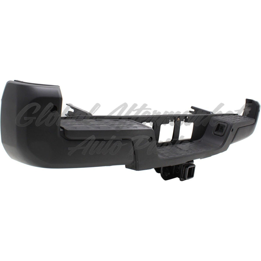 BUMPER RR ASSY W/TOWING HOOK/SENSOR HOLE BLACK