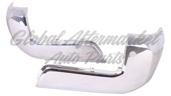 BUMPER END RR LH W/HOLE CHROME