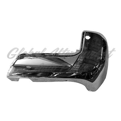 BUMPER END RR RH W/HOLE CHROME