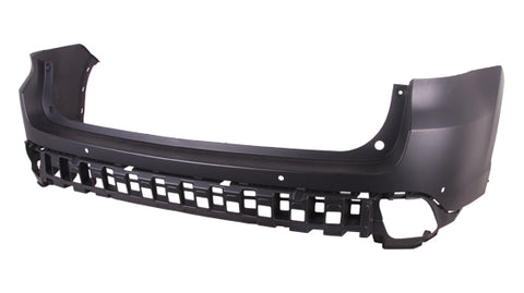 BUMPER RR UPPER PRIMED W/SENSOR USE W/CHROME REFLECTOR LIGHT TRIM