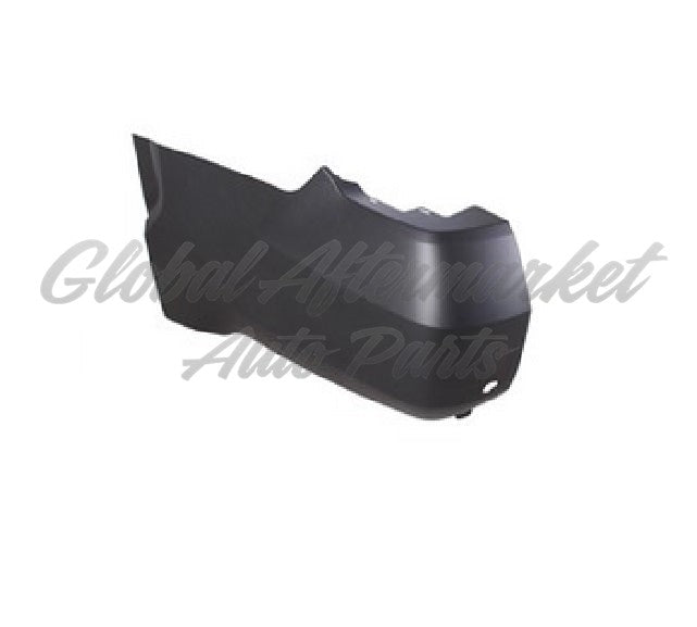 BUMPER END RR LH PRIMED W/PARK ASSIST SENSOR W/O BRACKETS/ FLARE SLOTS