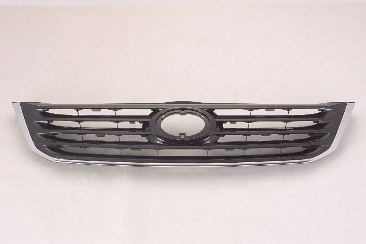 GRILLE MATTE-BLACK W/CHROME MLDG XL