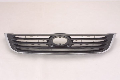 GRILLE MATTE-BLACK W/CHROME MLDG XL