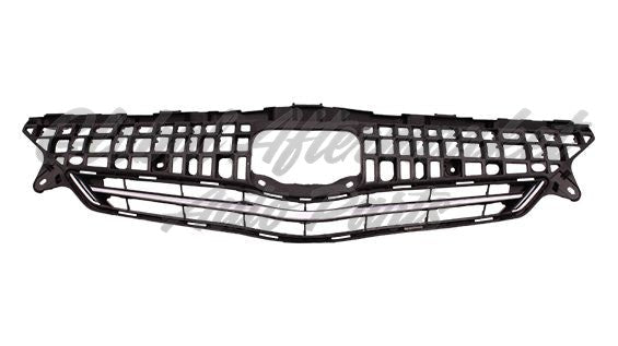 GRILLE MATTE-DARK GRAY W/CHROME MLDG