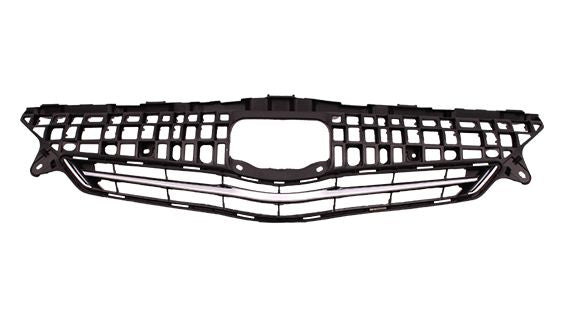 GRILLE MATTE-DARK GRAY W/CHROME MLDG