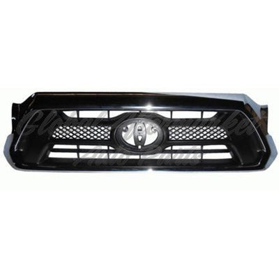 GRILLE MATTE-DARK GRAY W/CHROME MLDG SR5