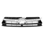 GRILLE PAINTED DARK GRAY W/CHROME MOULDING — photo 1