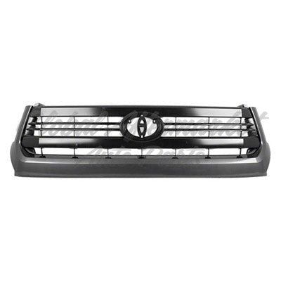 GRILLE PAINTED BLACK W/GRAY MOULDING SR MODEL