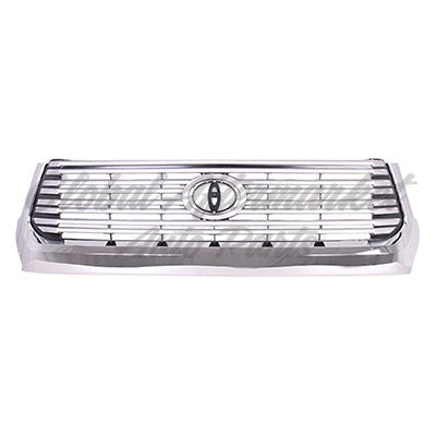 GRILLE PAINTED SILVER-GRAY W/CHROME MOULDING 8BARS LIMITED MODEL
