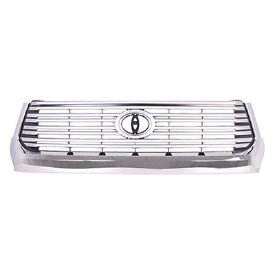 GRILLE PAINTED SILVER-GRAY W/CHROME MOULDING 8BARS LIMITED MODEL
