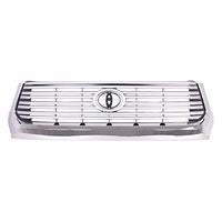 GRILLE PAINTED SILVER-GRAY W/CHROME MOULDING 8BARS LIMITED MODEL