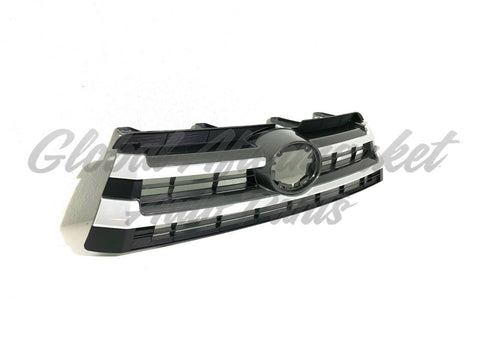 GRILLE MATTE BLACK/GRAY W/PTD SILVER BARS