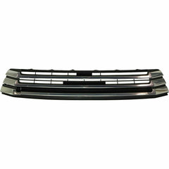 GRILLE MATTE-BLACK/GRAY W/CHROME BARS