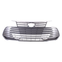 GRILLE SILVER GRAY W/O SENSOR/CAMERA LTD/XLE MODELS(BAR STYLE)
