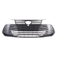 GRILLE SILVER GRAY W/SENSOR/CAMERA LTD/XLE MODELS(BAR STYLE)