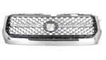 GRILLE FR CHROME FRAME W/ LIGHT GRAY HONEYCOMB CENTER — photo 1