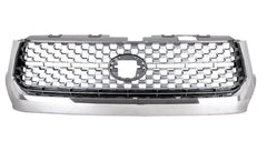 GRILLE FR CHROME FRAME W/ LIGHT GRAY HONEYCOMB CENTER