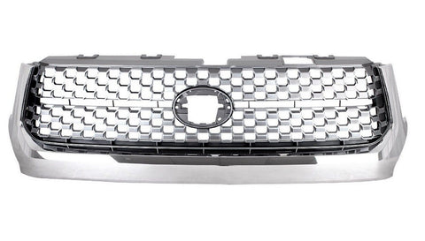 GRILLE FR CHROME FRAME W/ LIGHT GRAY HONEYCOMB CENTER