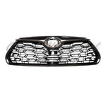 GRILLE FR PTD BLACK W/CHROME MOLDING W/O CAMERA FOR LTD MODELS — photo 1