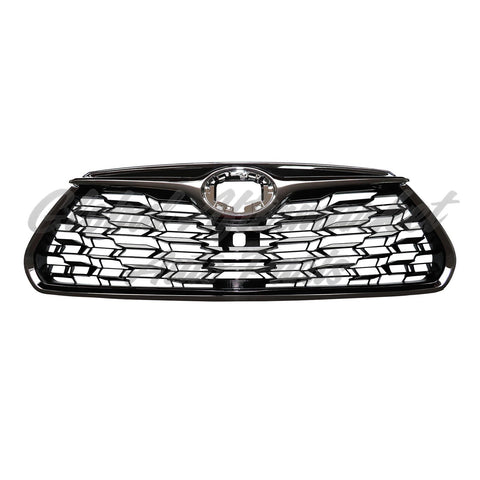GRILLE FR PTD BLACK W/CHROME MOLDING W/O CAMERA FOR LTD MODELS
