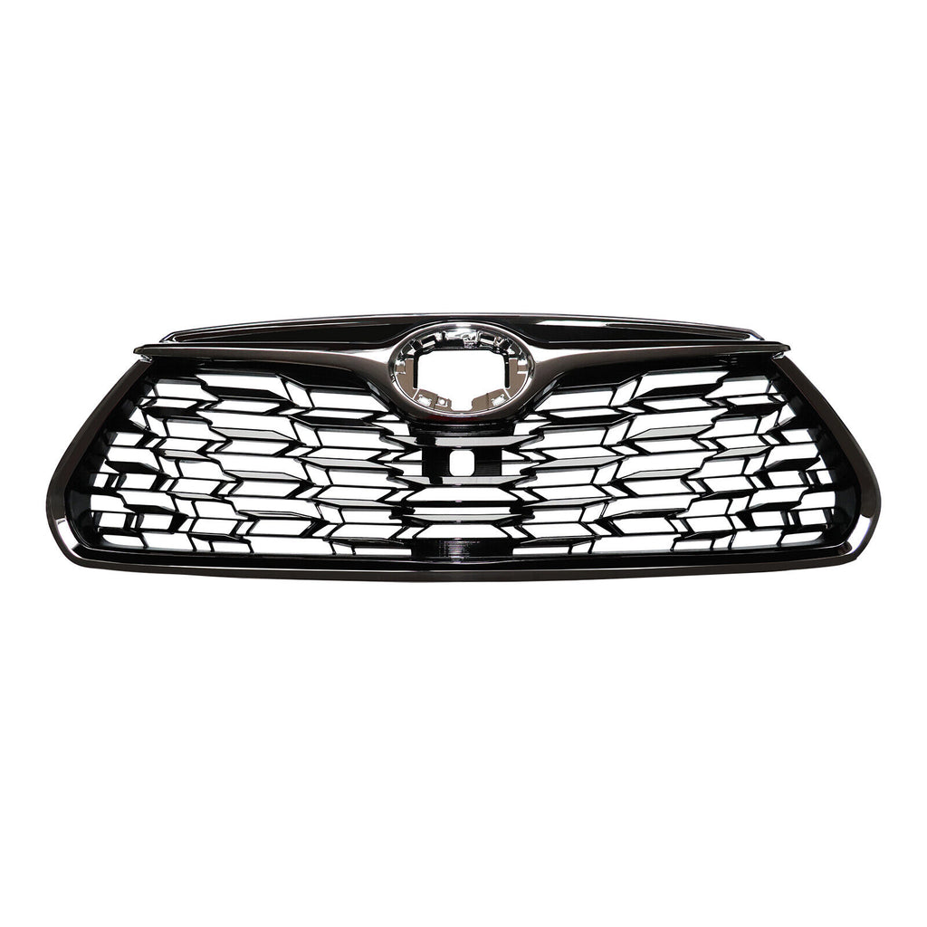 GRILLE FR PTD BLACK W/CHROME MOLDING W/O CAMERA FOR LTD MODELS