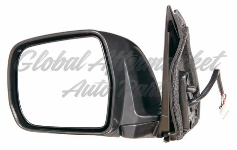 DOOR MIRROR LH POWER HTD BLACK