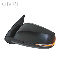 DOOR MIRROR LH POWER HTD PTM W/SIGNAL W/O BLIND SPOT MANUAL FOLD